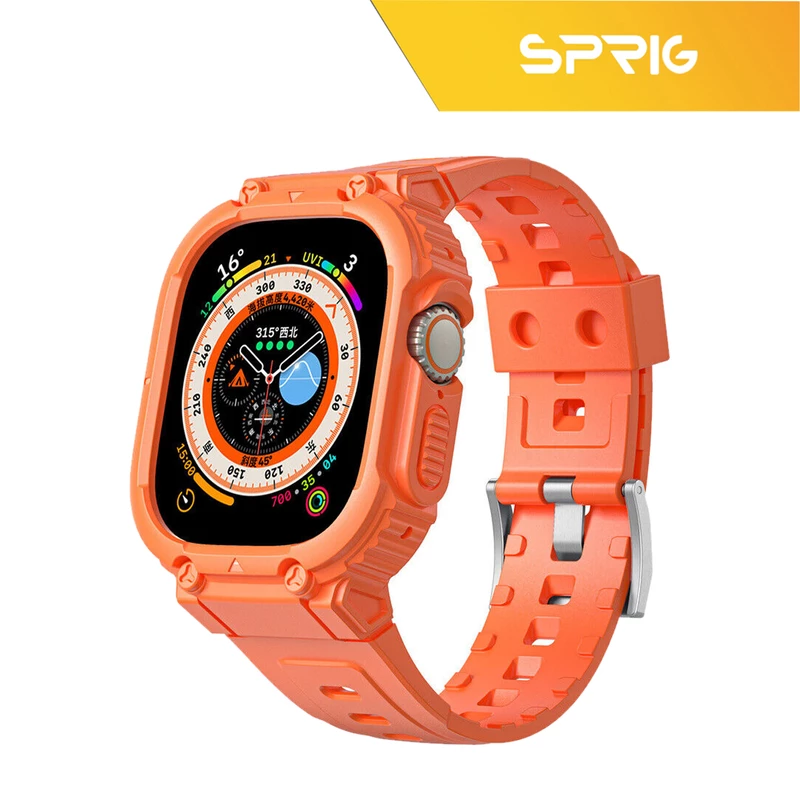 بند اسپریگ مدل Armor G-Shock مناسب برای اپل واچ Ultra 49 میلیمتری