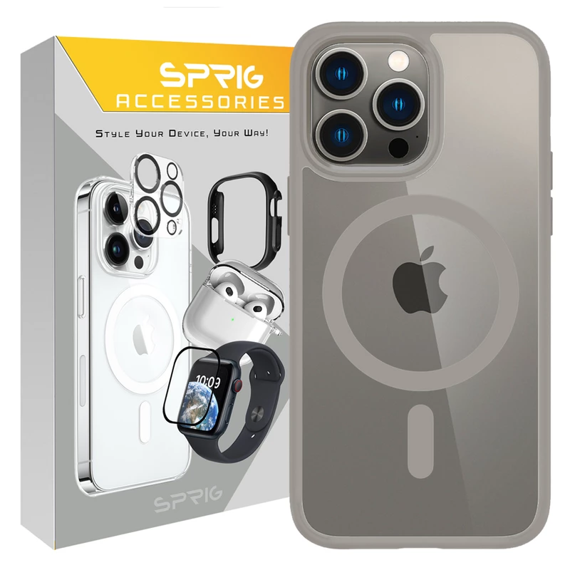 کاور اسپریگ مدل Magsafe simple Titanium مناسب برای گوشی موبایل اپل Iphone 15 Pro Max