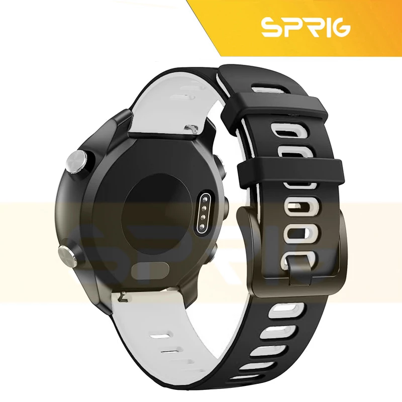بند اسپریگ مدل Hike BW مناسب برای ساعت هوشمند سامسونگ Galaxy Watch Active 1 / Active 2 40mm / Active 2 44mm / Watch 3 size 41mm / Watch 4 40mm / watch 4 42mm / watch 4 44mm / watch 4 46mm