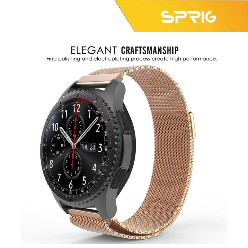 بند اسپریگ مدل Milanese مناسب برای ساعت هوشمند سامسونگ Galaxy Watch Active 1 / Active 2 40mm / Active 2 44mm / Watch 3 size 41mm