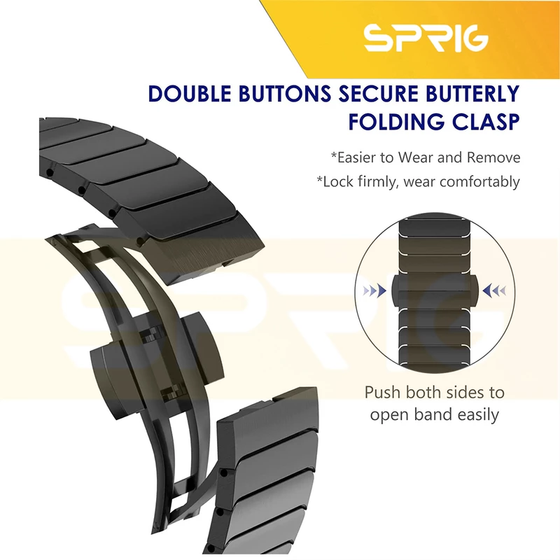 بند اسپریگ مدل Butterfly Mix مناسب برای اپل واچ Ultra 49mm / Ultra 2 49mm به همراه کاور