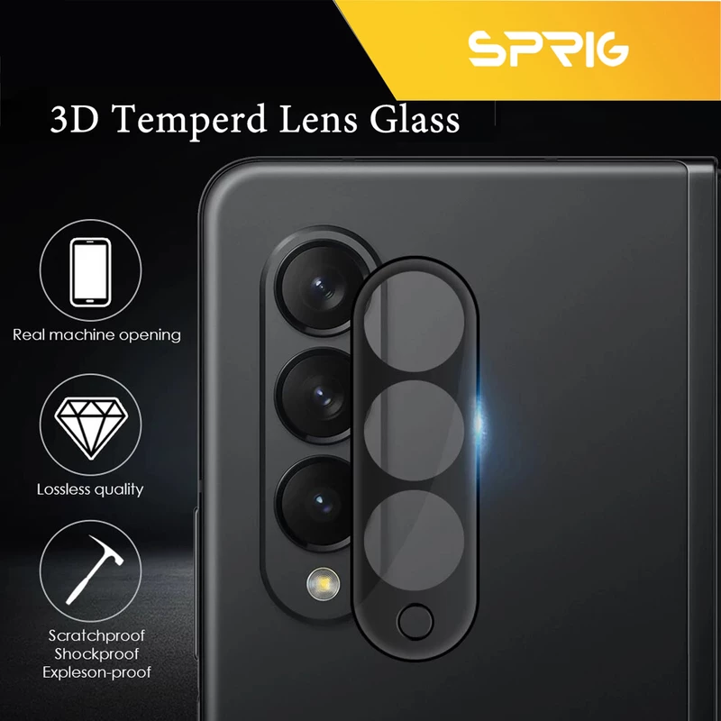 محافظ لنز دوربین اسپریگ مدل 3D-SP مناسب برای گوشی موبایل سامسونگ Galaxy Z Fold 4