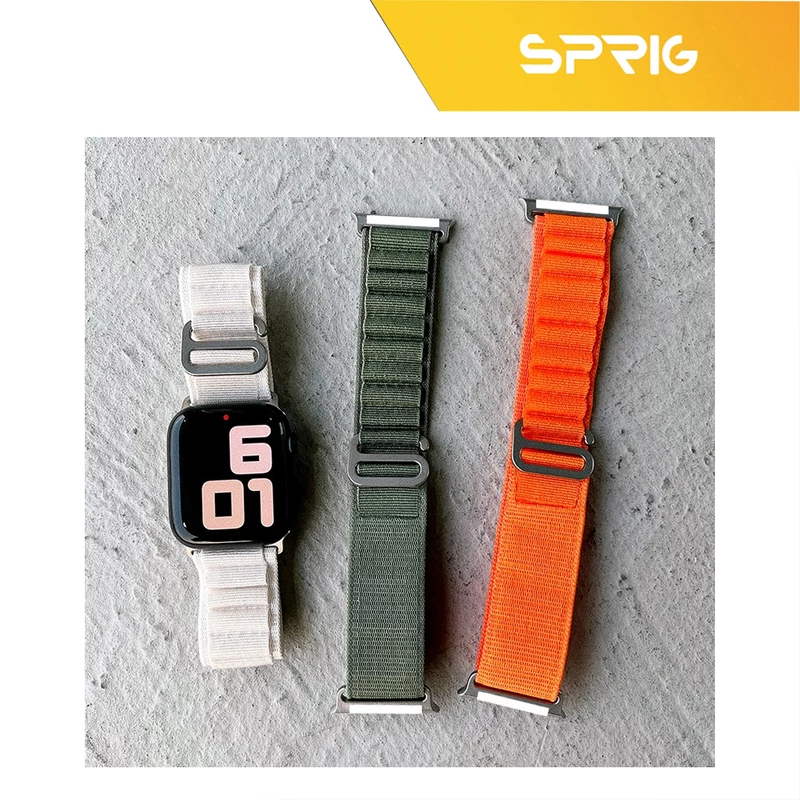 بند اسپریگ مدل َAlpine-Faceoff مناسب برای اپل واچ Series 4 44mm / Series 5 44mm / Series 6 44mm به همراه کاور