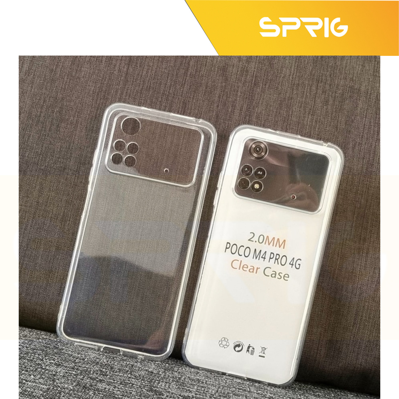 کاور اسپریگ مدل ANTIS-CL مناسب برای گوشی موبایل شیائومی Poco M4 Pro 4G به همراه محافظ صفحه نمایش