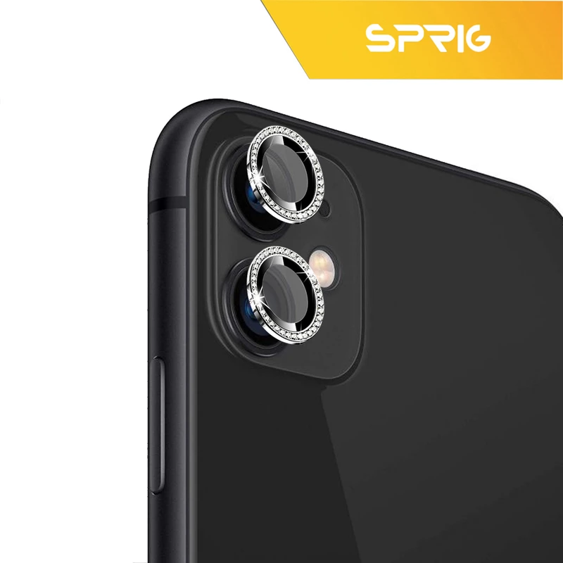 محافظ لنز دوربین اسپریگ مدل Ring metal Diamond مناسب برای گوشی موبایل اپل Iphone 12