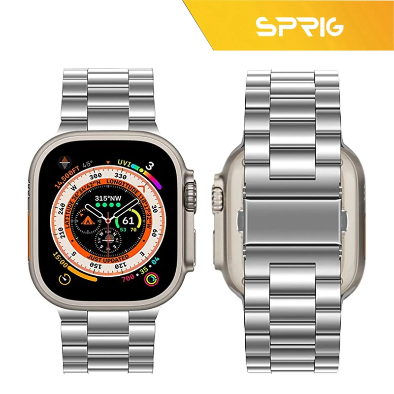 بند اسپریگ مدل 3Bid steal مناسب برای ساعت هوشمند الترا S8 Ultra max 49mm