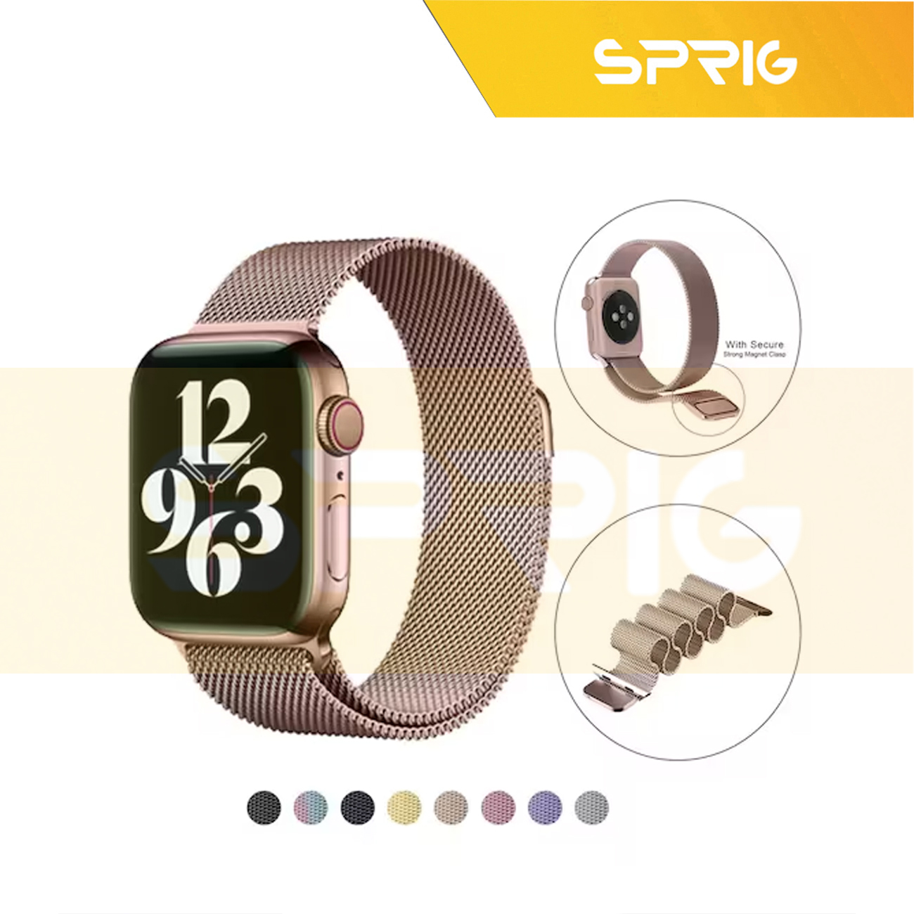بند اسپریگ مدل Milanese TW مناسب برای ساعت هوشمند آی می لب W01 / W02