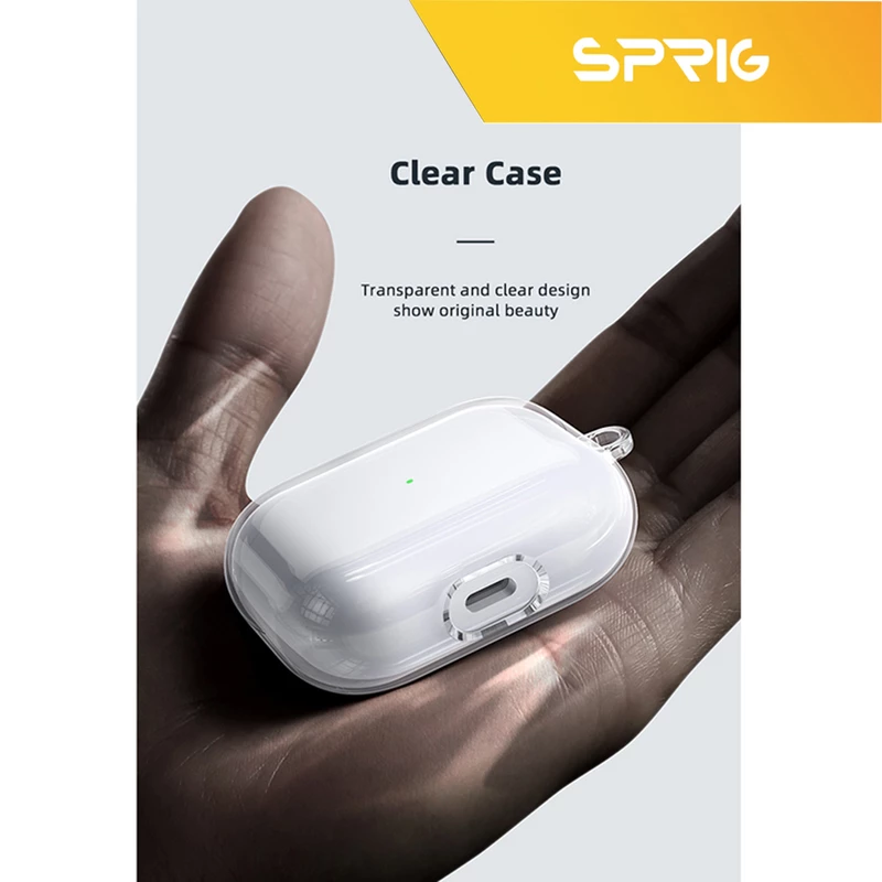 کاور اسپریگ مدل Clear-SP مناسب برای کیس اپل ایرپاد Airpod Pro