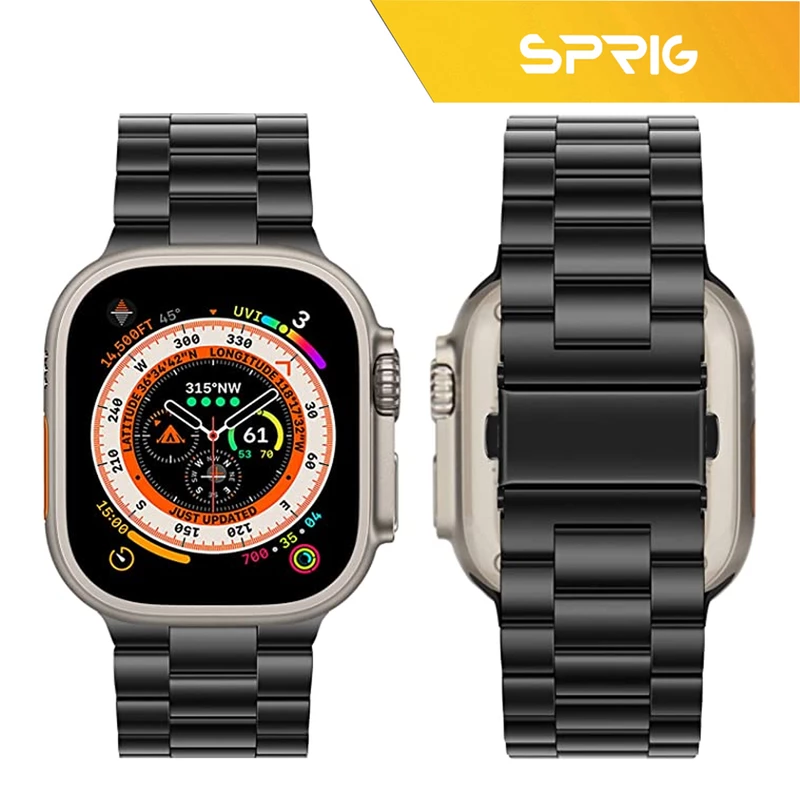 بند اسپریگ مدل 3Bid steal مناسب برای ساعت هوشمند الترا S8 Ultra max 49mm