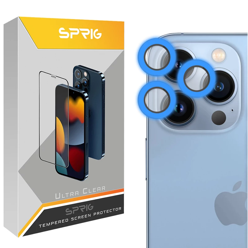 محافظ لنز دوربین اسپریگ مدل Luminous مناسب برای گوشی موبایل اپل Iphone 14 Pro / 14 Pro max