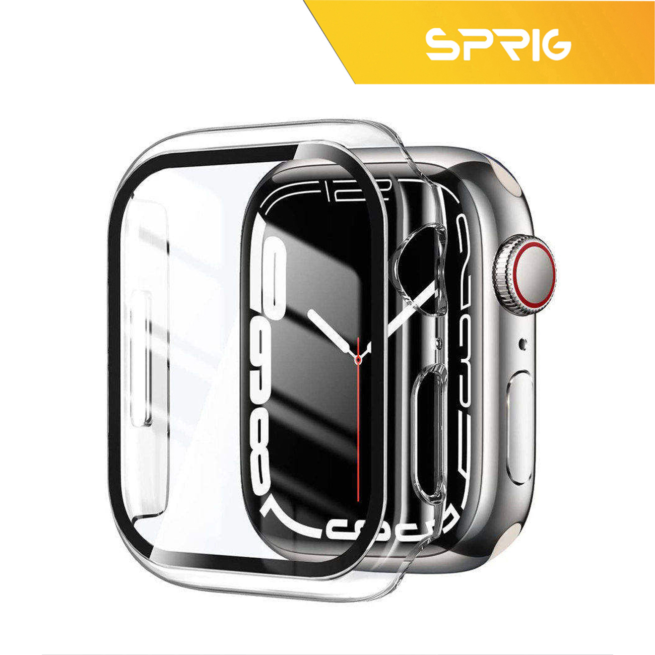 کاور اسپریگ مدل SP-LX مناسب برای اپل واچ Series 4 44mm / Series 5 44mm / Series 6 44mm به همراه محافظ صفحه نمایش