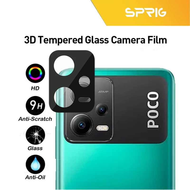 محافظ لنز دوربین اسپریگ مدل 3D-SM مناسب برای گوشی موبایل شیائومی Poco X5 5G