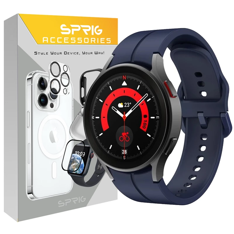 بند اسپریگ مدل Silic ORG مناسب برای ساعت هوشمند سامسونگ Galaxy Watch 4 40mm / Watch 5 40mm