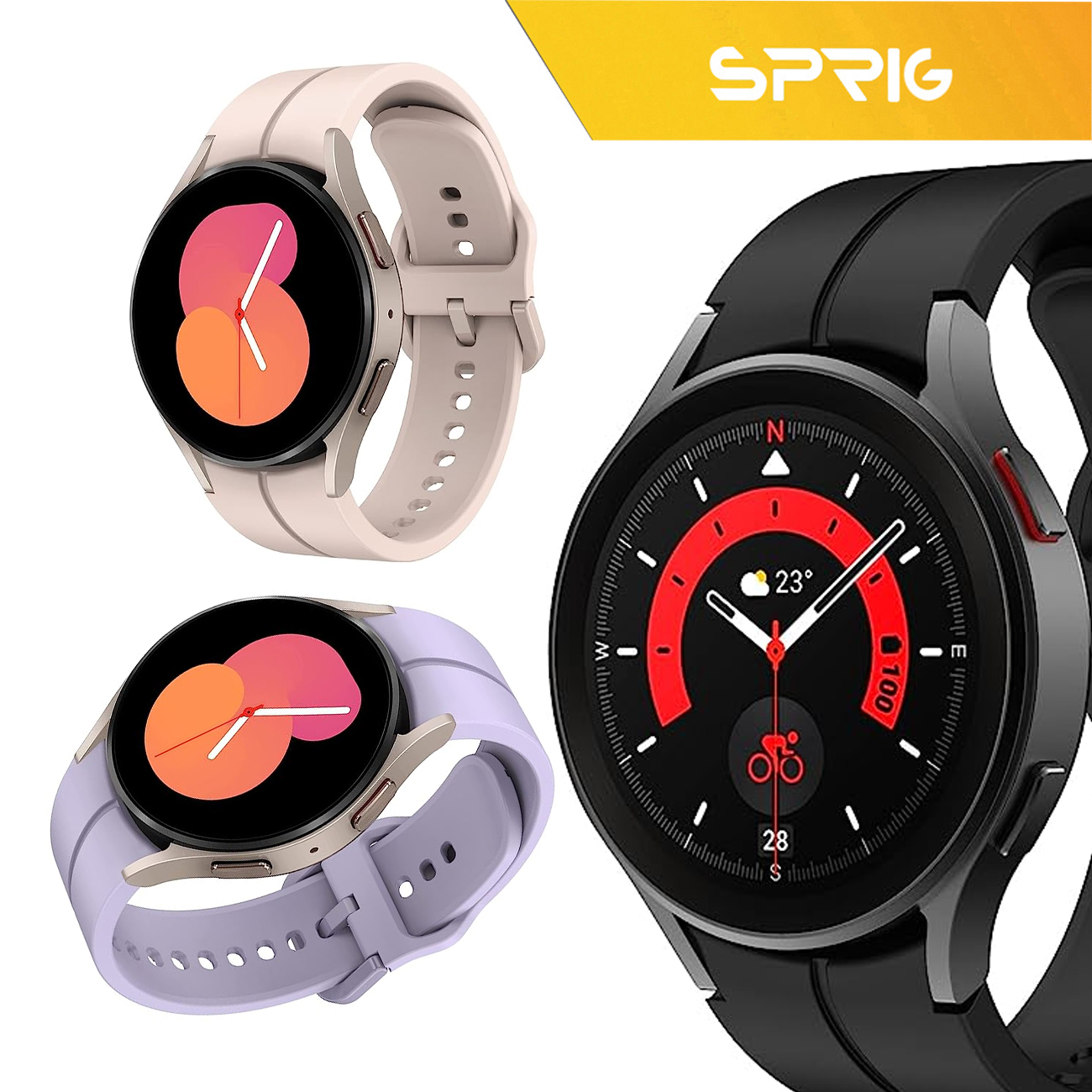 بند اسپریگ مدل Silic ORG مناسب برای ساعت هوشمند سامسونگ Galaxy Watch 5 40mm / Watch 5 44mm / Watch 5 pro 45mm