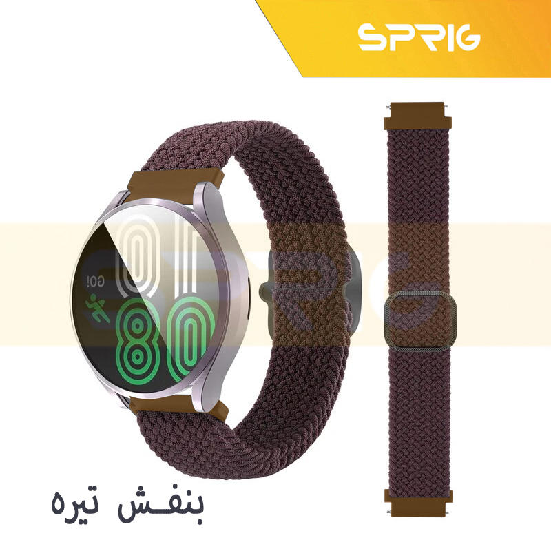 بند اسپریگ مدل Braided Loop Solo مناسب برای ساعت هوشمند سامسونگ Galaxy Watch 6 40mm / watch 6 44mm / Watch 6 Classic 43mm / Watch 6 Classic 47mm