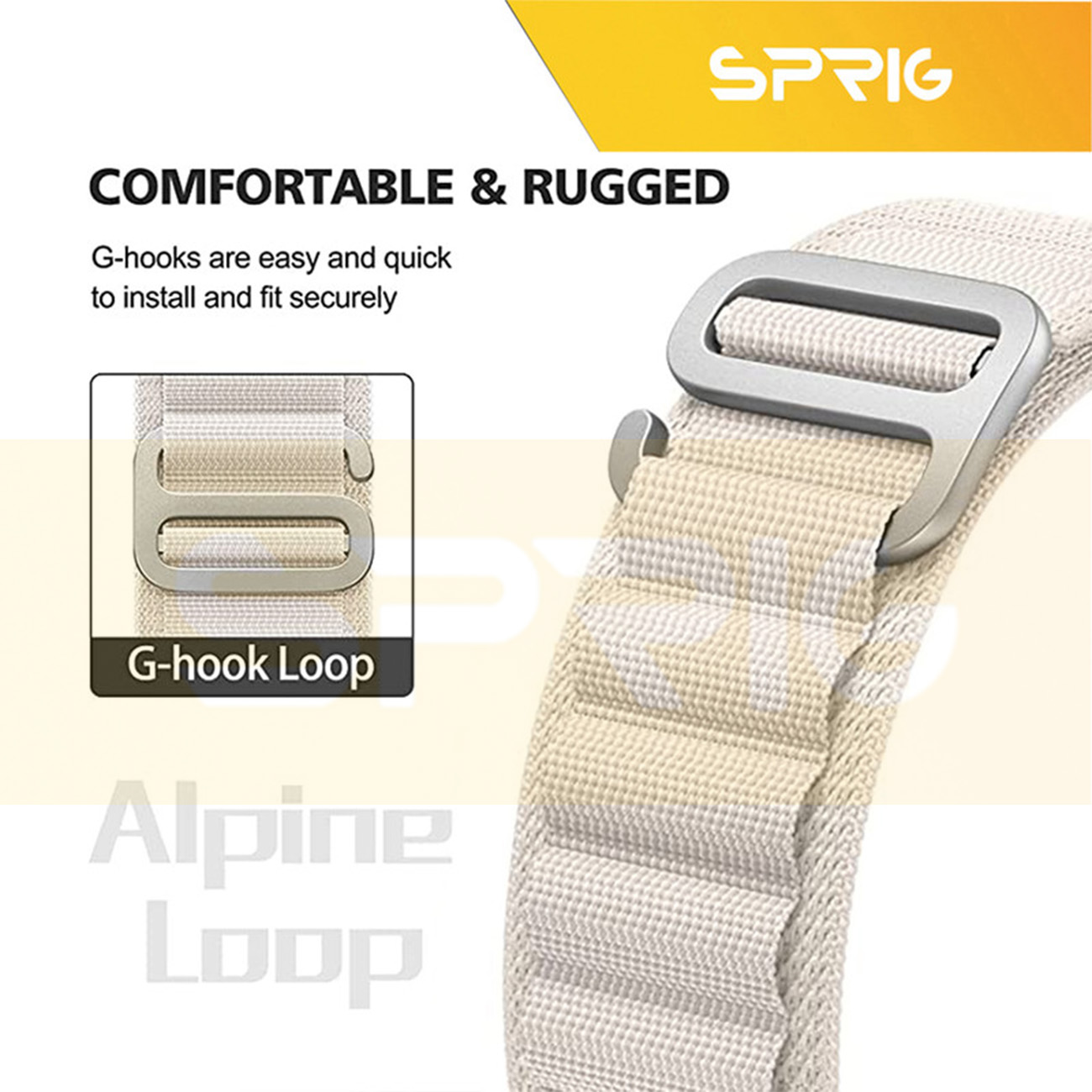 بند اسپریگ مدل Loop Alpine مناسب برای ساعت هوشمند ویرفیت T800 Ultra / T900 Ultra / HK8 Pro Max / HK9 Ultra 2