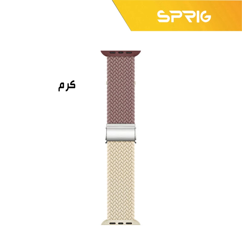 بند اسپریگ مدل linen مناسب برای اپل واچ 42 / 44 / 45 / 49 میلی متر