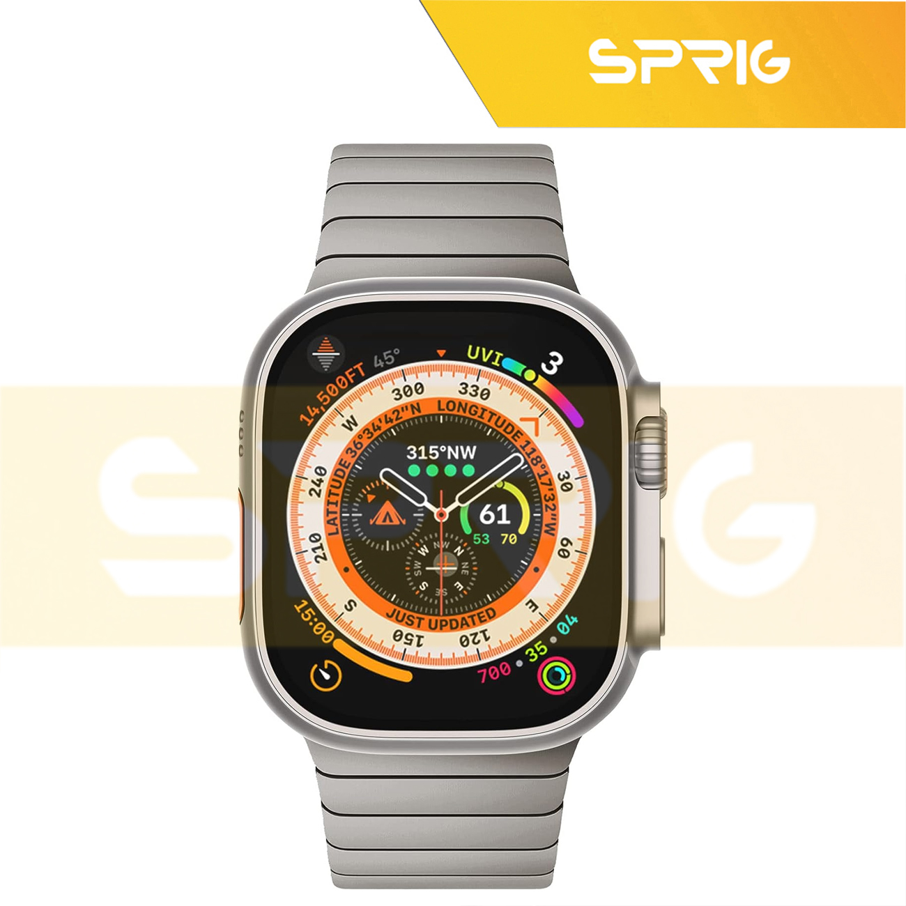 بند اسپریگ مدل Butterfly مناسب برای اپل واچ Series 8 Aluminum 45mm / Series 7 Aluminum 45mm