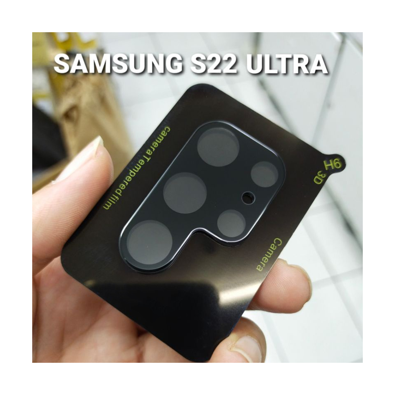 محافظ لنز دوربین اسپریگ مدل 3D SP مناسب برای گوشی موبایل سامسونگ Galaxy S22 Ultra