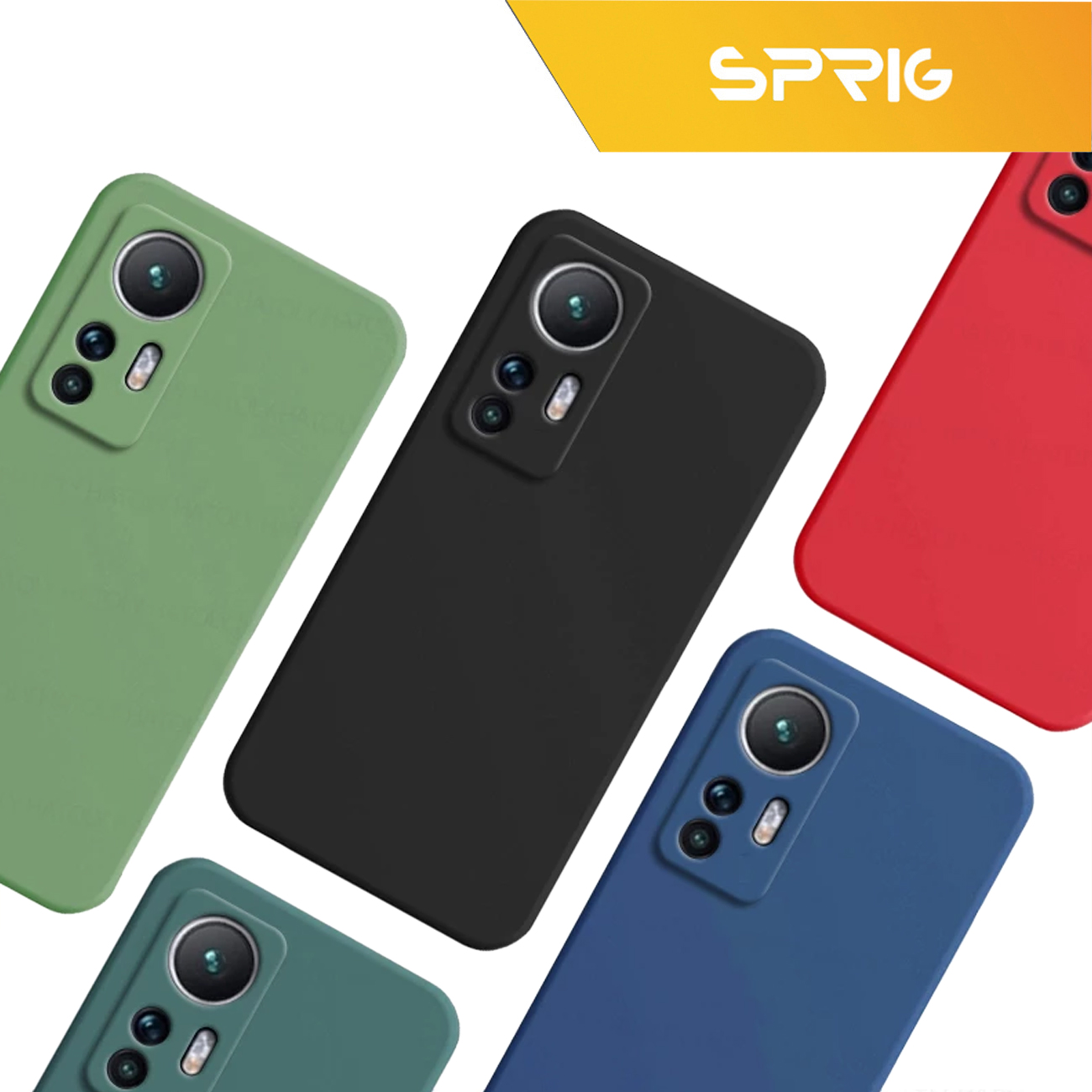 کاور اسپریگ مدل Full-Sic مناسب برای گوشی موبایل شیائومی Mi 12 lite 5G به همراه محافظ صفحه نمایش