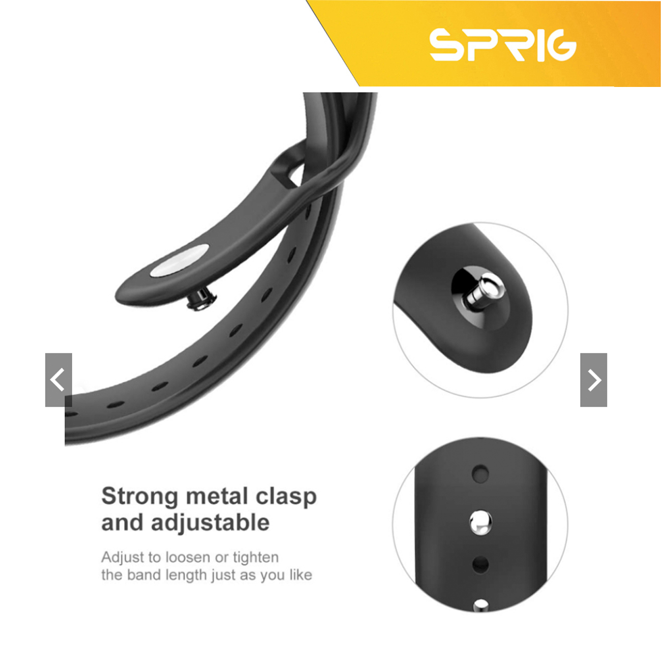 بند اسپریگ مدل Sic-22SP مناسب برای ساعت هوشمند شیائومی Kr Pro به همراه محافظ صفحه نمایش