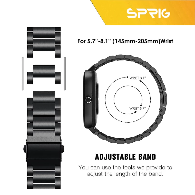 بند اسپریگ مدل 3Bid-20SP مناسب برای ساعت هوشمند سامسونگ Galaxy Watch 6 40mm / Watch 6 44mm / Watch 6 Classic 43mm / Watch 6 classic 47mm