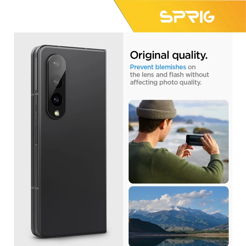 محافظ لنز دوربین اسپریگ مدل 3D-SP مناسب برای گوشی موبایل سامسونگ Galaxy Z Fold 4