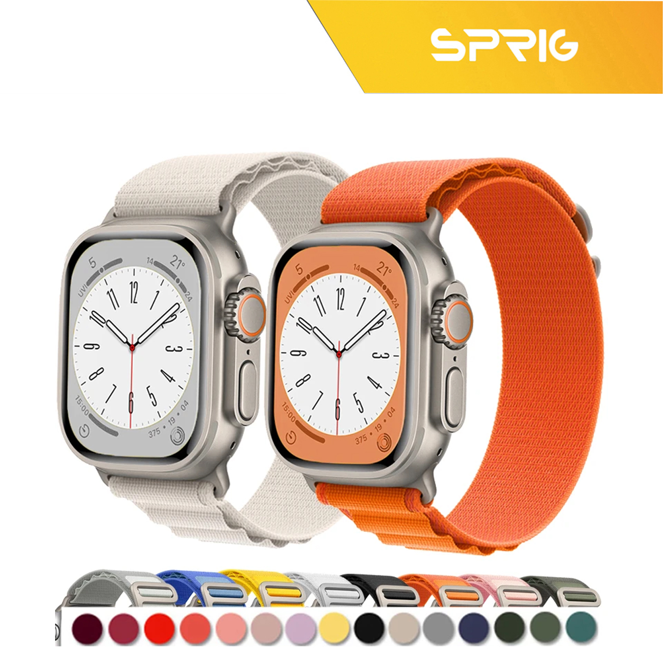 بند اسپریگ مدل َAlpine-Faceoff مناسب برای اپل واچ Series 8 Aluminum 45mm / Series 7 Aluminum 45mm به همراه کاور