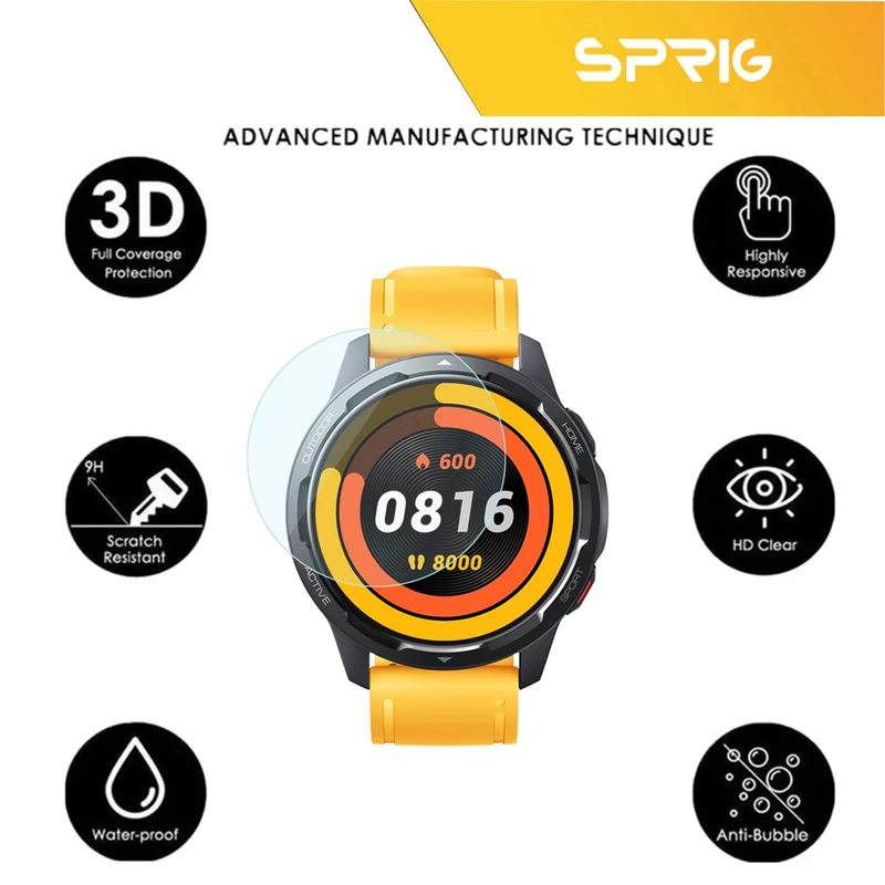 محافظ صفحه نمایش شیشه ای اسپریگ مدل SPG مناسب برای ساعت هوشمند امیزفیت GTR 42mm بسته سه عددی