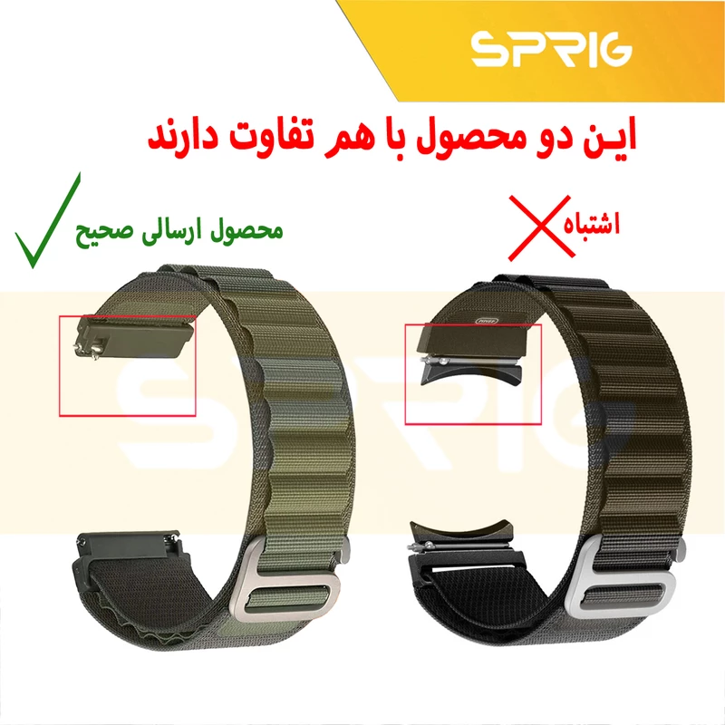 بند اسپریگ مدل Loop Alpine مناسب برای ساعت هوشمند سامسونگ Watch 4 Classic 42mm / Watch 4 Classic 46mm