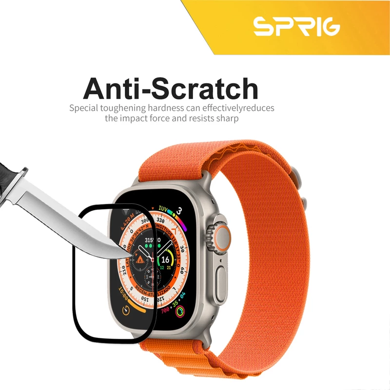 محافظ صفحه نمایش مات اسپریگ مدل MSPG مناسب برای اپل واچ سری Ultra 49 mm