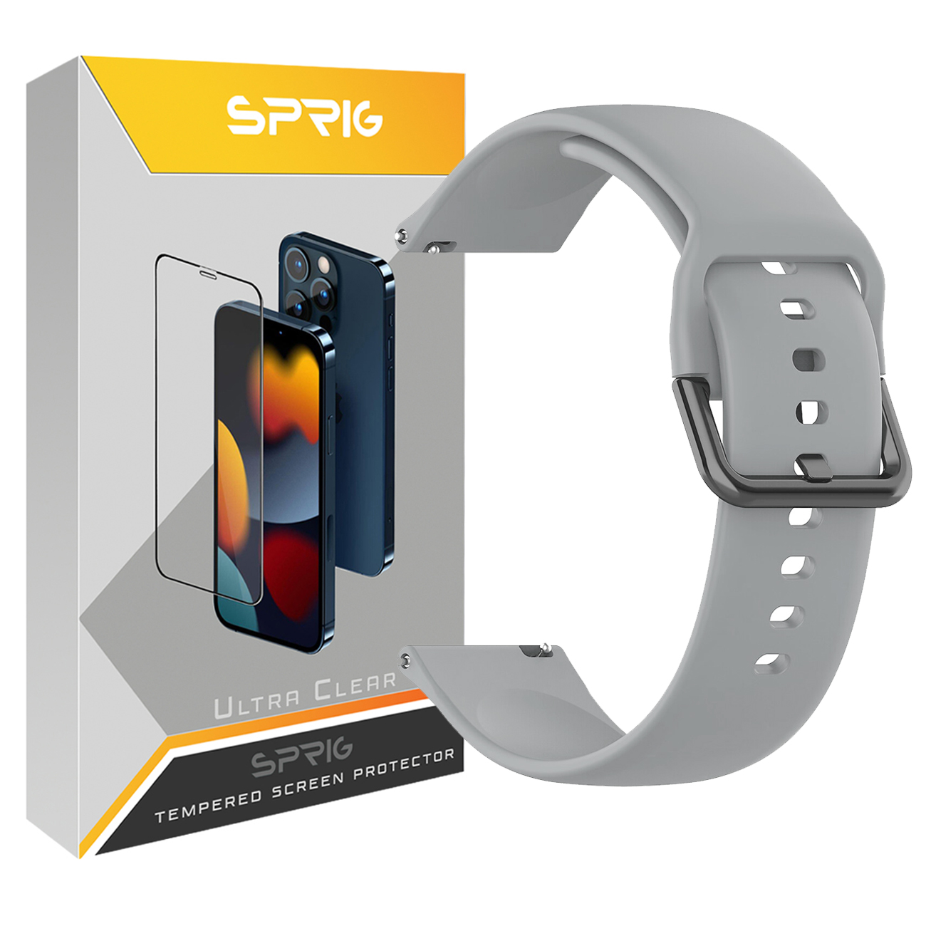بند اسپریگ مدل SGK-SP مناسب برای ساعت هوشمند سامسونگ Galaxy Watch Active 1 / Active 2 40mm / Active 2 44mm / Watch 3 size 41mm / Galaxy Watch 4 40mm / watch 4 42mm / watch 4 44mm / watch 4 46