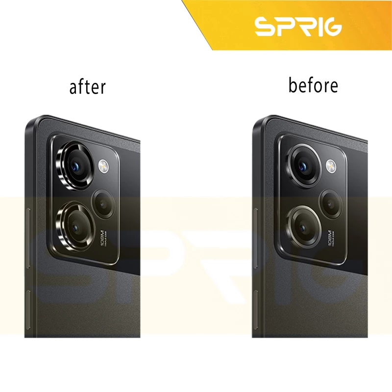 محافظ لنز دوربین اسپریگ مدل RingMetal-Antis مناسب برای گوشی موبایل شیائومی Poco X5 Pro 5G به همراه محافظ صفحه نمایش