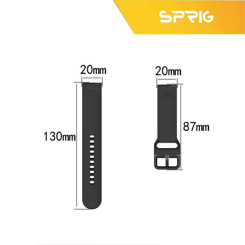 بند اسپریگ مدل SGK-SP مناسب برای ساعت هوشمند سامسونگ Galaxy Watch Active 1 / Active 2 40mm / Active 2 44mm / Watch 3 size 41mm / Galaxy Watch 4 40mm / watch 4 42mm / watch 4 44mm / watch 4 46