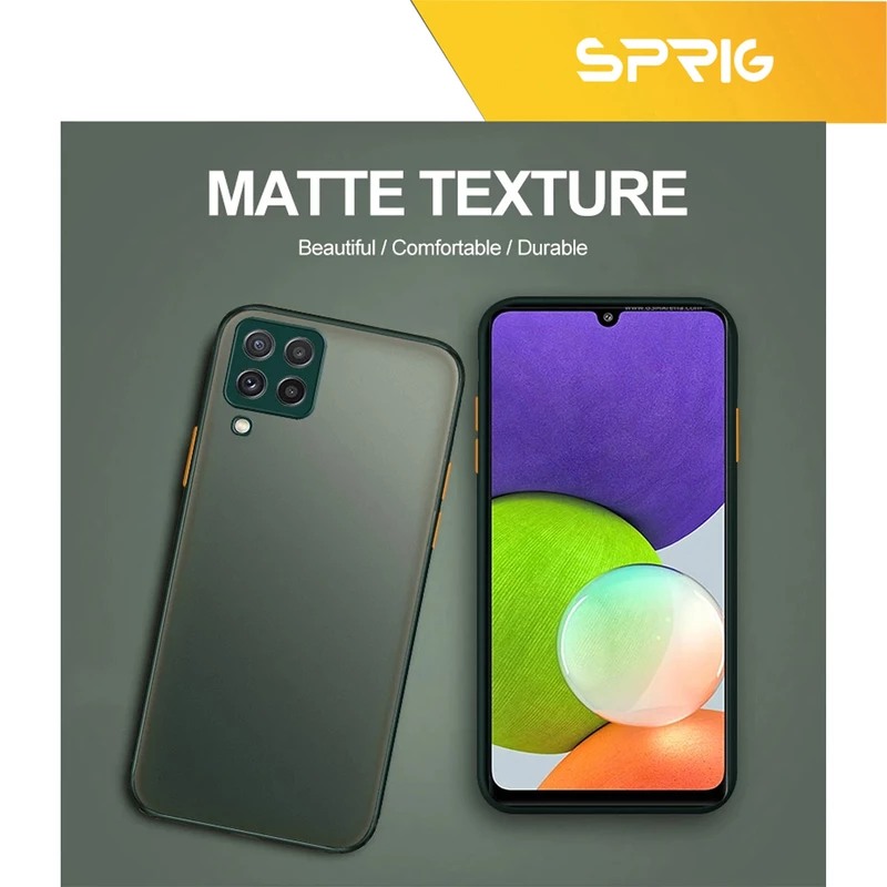 کاور اسپریگ مدل Posht-matte مناسب برای گوشی موبایل سامسونگ Galaxy A22 4G