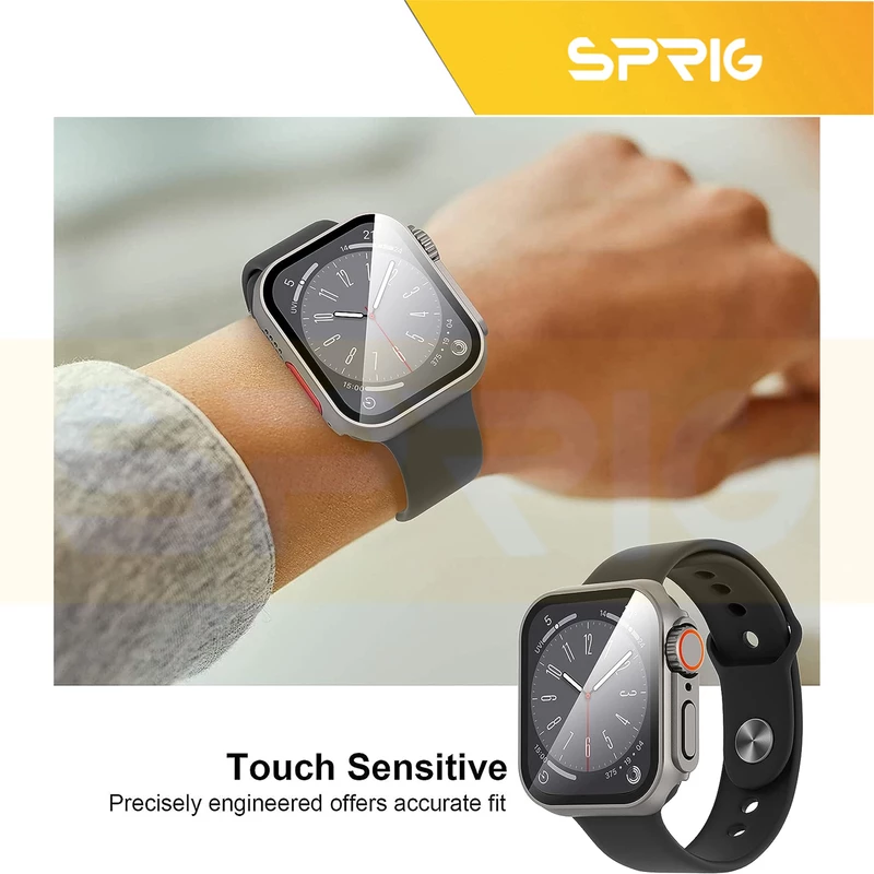کاور اسپریگ مدل Switch مناسب برای اپل واچ Series 8 Aluminum 45mm / Series 7 Aluminum 45mm به همراه محافظ صفحه نمایش