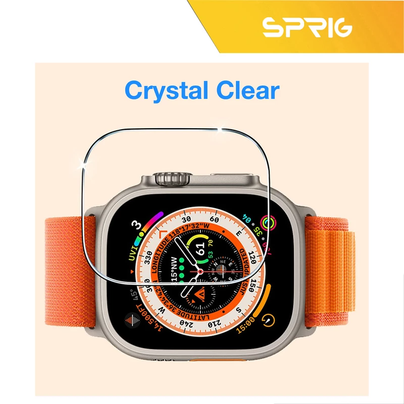 محافظ صفحه نمایش شیشه ای اسپریگ مدل SH-SPG مناسب برای ساعت هوشمند الترا N8 Ultra plus مجموعه دو عددی