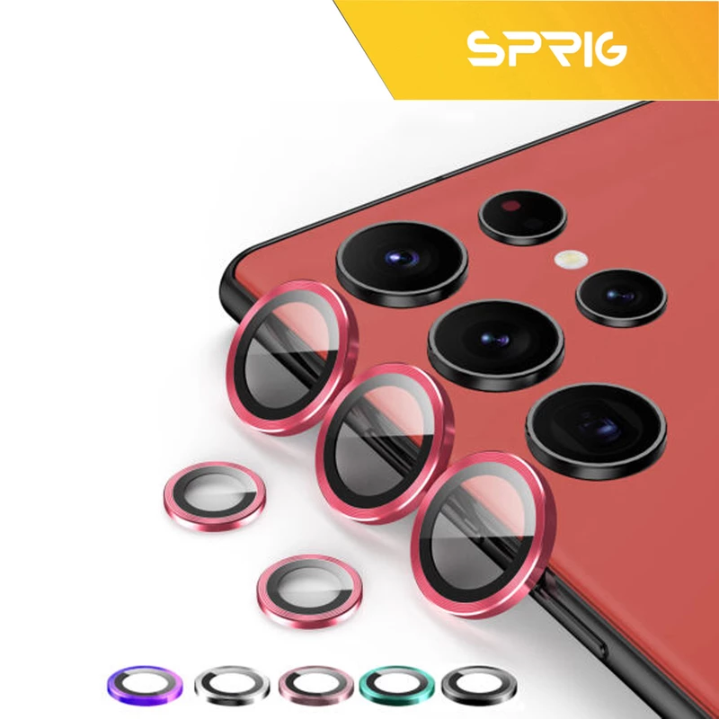 محافظ لنز دوربین رینگی اسپریگ مدل Ring-FU مناسب برای گوشی موبایل سامسونگ Galaxy S23 Ultra به همراه محافظ صفحه نمایش
