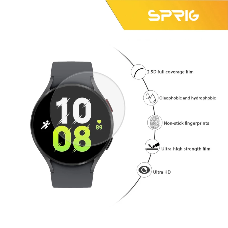 محافظ صفحه نمایش شیشه ای اسپریگ مدل SH-SP مناسب برای ساعت هوشمند سامسونگ Galaxy watch 5 Pro 45mm