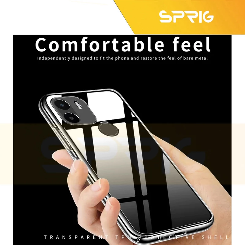 کاور اسپریگ مدل Clear-SP مناسب برای گوشی موبایل شیائومی Poco C51 / Redmi A1 plus / A2 plus