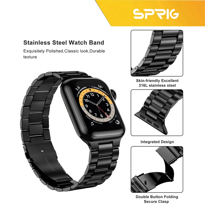 بند اسپریگ مدل 3Bid steal مناسب برای ساعت هوشمند الترا S8 Ultra max 49mm