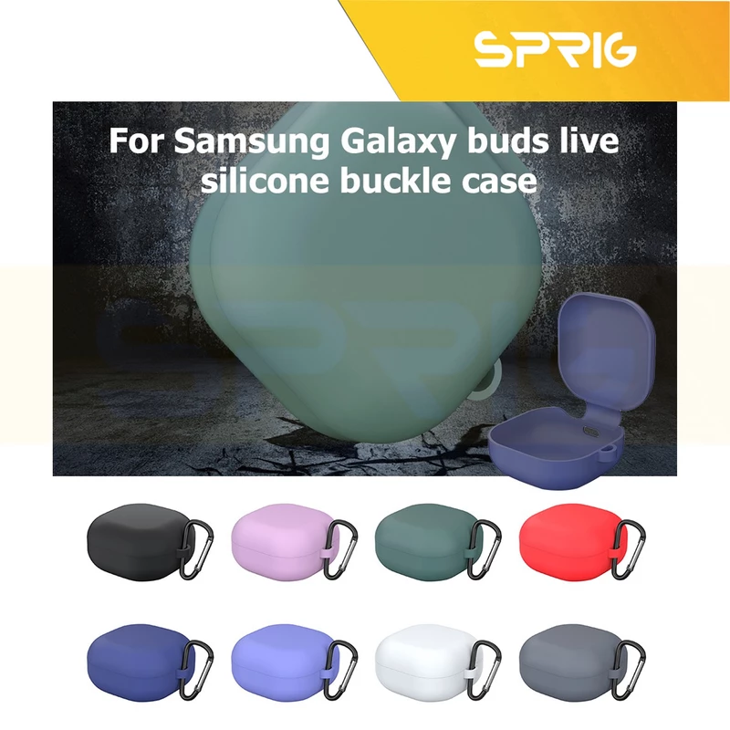 کاور اسپریگ مدل Hard Silicon مناسب برای هدفون بی سیم سامسونگ galaxy buds 2 / buds pro / buds live / buds 2 Pro