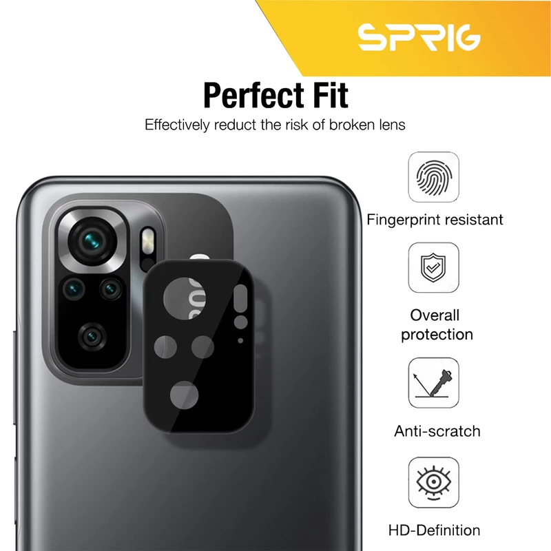 محافظ لنز دوربین اسپریگ مدل 3D SP مناسب برای گوشی موبایل شیائومی Poco M5s