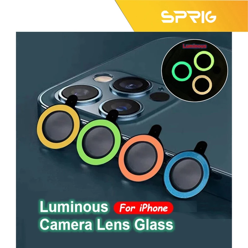محافظ لنز دوربین اسپریگ مدل Luminous مناسب برای گوشی موبایل اپل Iphone 14 Pro / 14 Pro max
