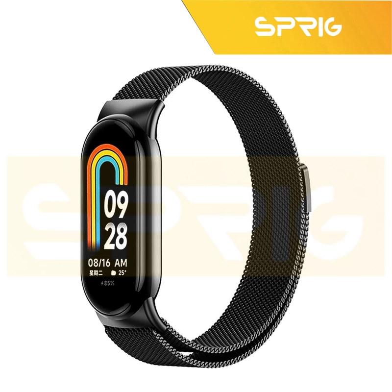 بند اسپریگ مدل Milanese مناسب برای ساعت هوشمند شیائومی Mi Band 8
