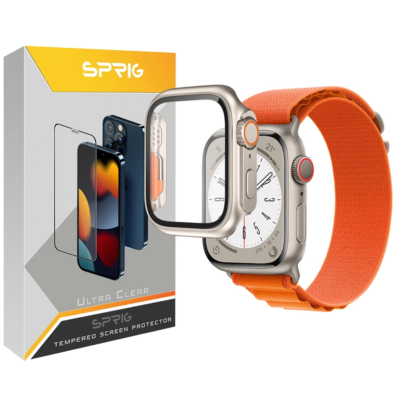 بند اسپریگ مدل َAlpine-Faceoff مناسب برای اپل واچ Series 4 44mm / Series 5 44mm / Series 6 44mm به همراه کاور