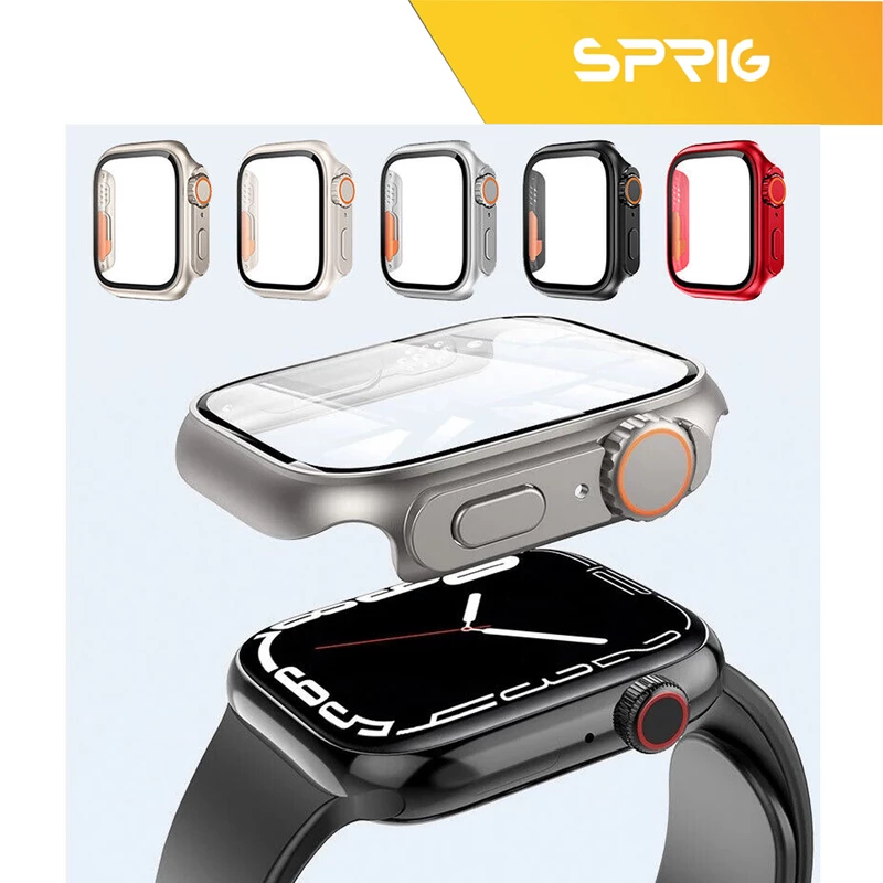 کاور اسپریگ مدل face-off مناسب برای اپل واچ Series 4 44mm / Series 5 44mm / Series 6 44mm  به همراه محافظ صفحه نمایش