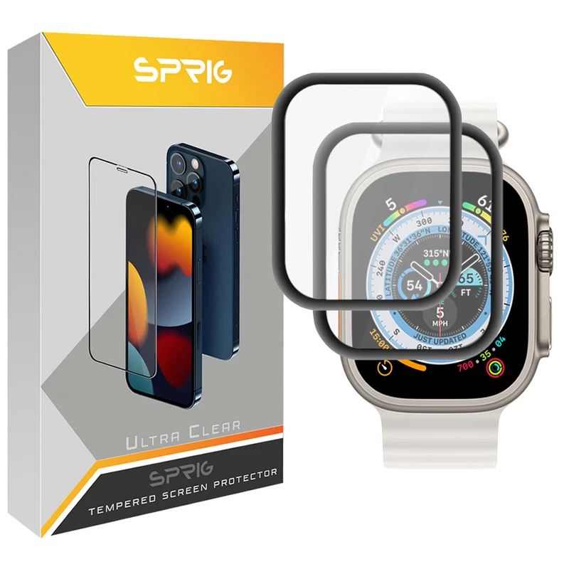 محافظ صفحه نمایش نانو اسپریگ مدل SPG مناسب برای ساعت هوشمند BW8 Ultra بسته دو عددی