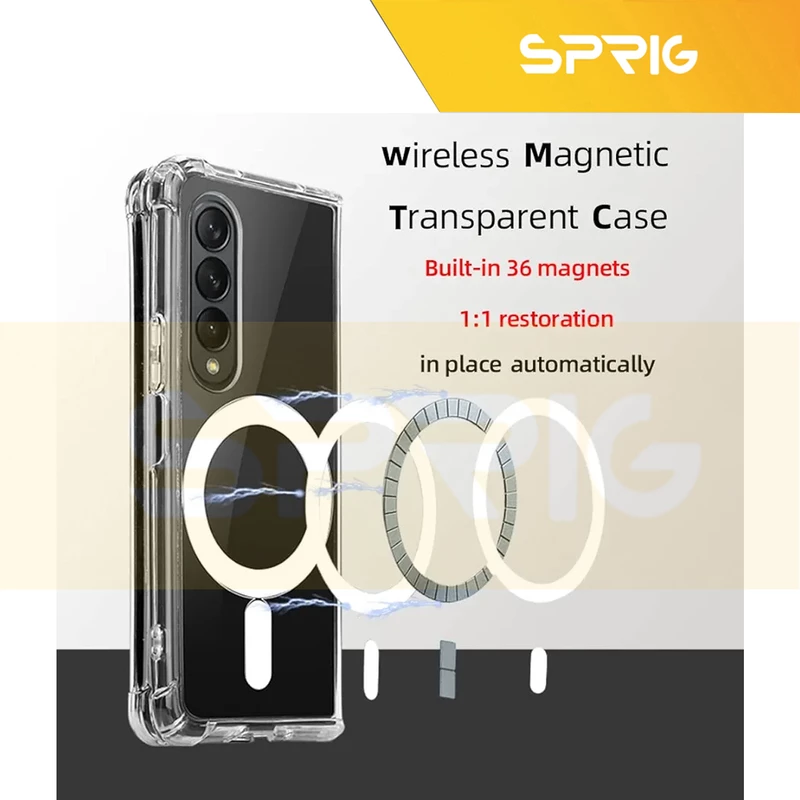 کاور اسپریگ مدل Clear Magsafe مناسب برای گوشی موبایل سامسونگ Galaxy Z Fold 5