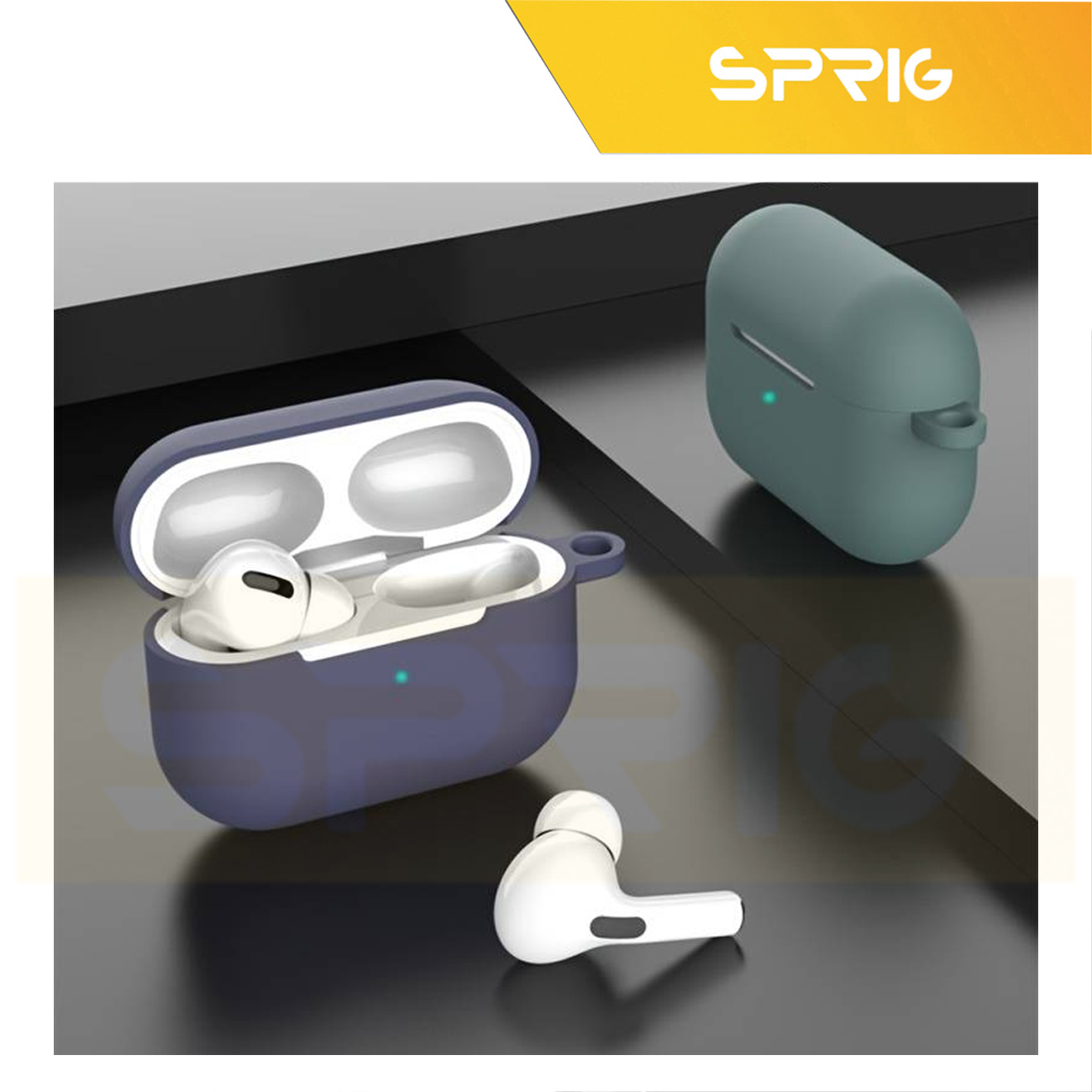 کاور اسپریگ مدل Hard Silicon مناسب برای کیس اپل ایرپاد Airpods 3